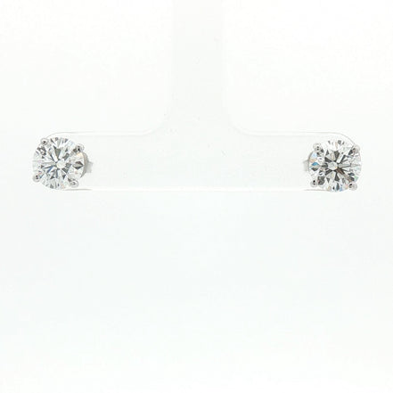 Round Diamond Earrings