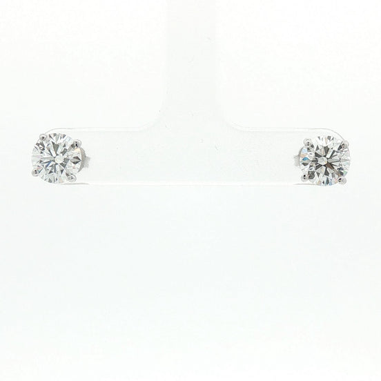 Round Diamond Earrings