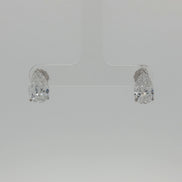 Pear Shaped Diamond Earrings