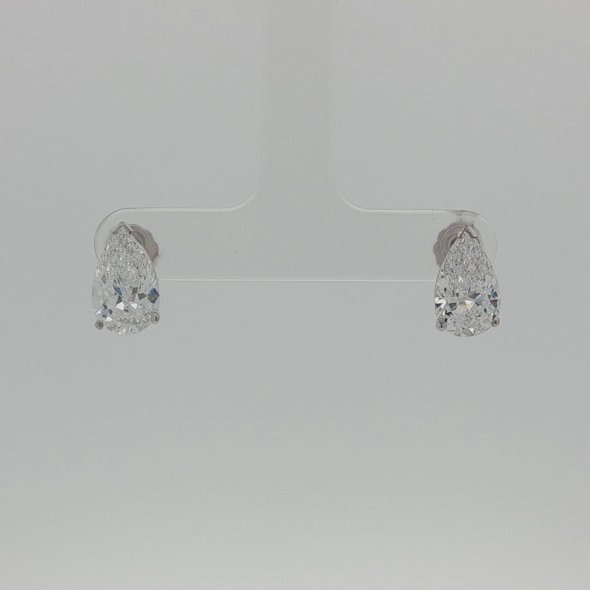 Pear Shaped Diamond Earrings