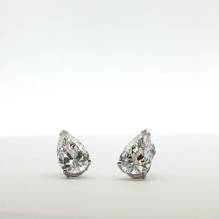 Pear Shaped Diamond Earrings