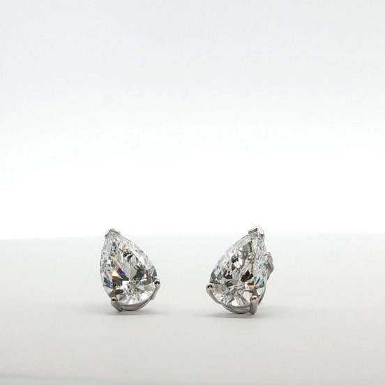 Pear Shaped Diamond Earrings