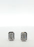 Emerald Diamond Bezel Earrings