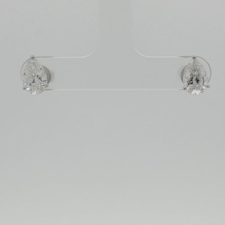 Pear Diamond Earrings