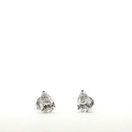 Pear Diamond Earrings