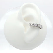 Natural Oval Diamond Ear Cuff
